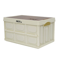 NILS Camp Opvouwbare Campingbox - 2-in-1 Tafelfunctie - Wit