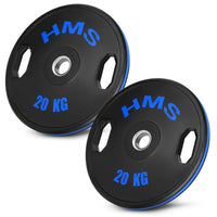 HMS Olympische Halterschijf Set - 2 x 20 kg - Blauw