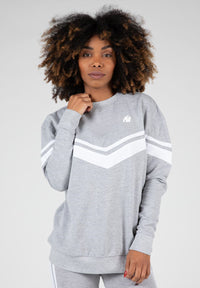 Gorilla Wear Hailey Oversized Sweater - Grijs Gemeleerd