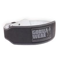Gorilla Wear Halterriem - 4 Inch Gewatteerde Leren Lifting Belt - Zwart