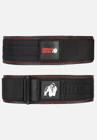 Gorilla Wear Halterriem - 4 Inch Premium Leather Lifting Belt - Zwart