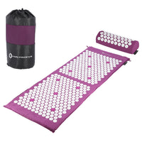 HMS Premium Spijkermat met Spijkerkussen - Paars/Wit