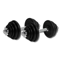 VirtuFit Dumbbellset Pro - Verstelbare Halterset - Gietijzer - 2 x 15 kg