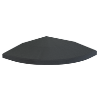 Flow Fitness Hoekprofiel Rubberen Tegel - 20 x 20 x 2 cm