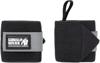 Gorilla Wear Basic Wrist Wraps - Zwart/Grijs