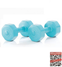 Gymstick Active Vinyl Dumbbell Set - Blauw - 2 x 1 kg
