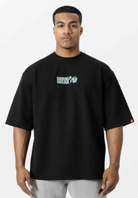 Gorilla Wear Idaho Oversized Waffle T-shirt - Zwart