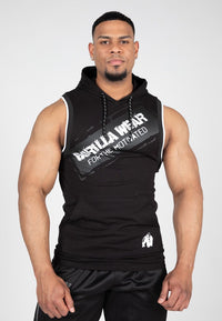 Gorilla Wear Loretto Mouwloze Hoodie - Zwart