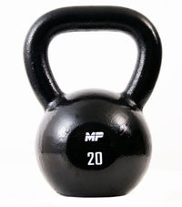 Muscle Power Gietijzeren Kettlebell - Zwart - 20 kg