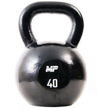Muscle Power Gietijzeren Kettlebell - Zwart - 40 kg