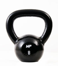 Muscle Power Gietijzeren Kettlebell - Zwart - 8 kg
