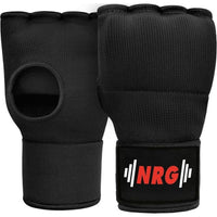 NRG Fitness Gel Binnenhandschoenen met Bandage - Zwart