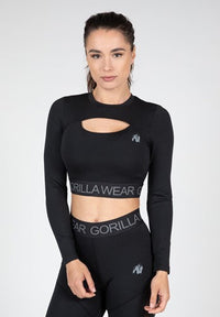 Gorilla Wear Osseo Cropped Longsleeve - Zwart
