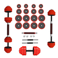 HMS Verstelbare Halter en Dumbbell Set - Rood - 30 kg