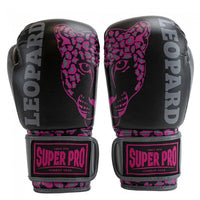 Super Pro Kids Bokshandschoenen Leopard - Zwart/Roze