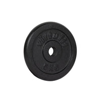 VirtuFit Gietijzeren Halterschijf - Halter gewicht - 30 mm - 5 kg - Zwart