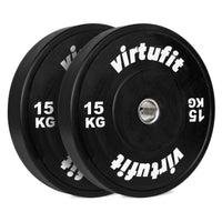 VirtuFit Bumper Plate - Olympische Halterschijf van Rubber - 50 mm - set 2 x 15 kg