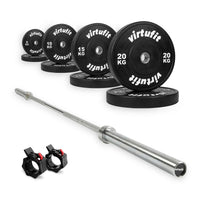 VirtuFit Olympische Bumper Plate Halterset - 120 kg