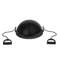VirtuFit Balanstrainer Pro - Balansbal - met Fitness Elastieken en Pomp - Zwart