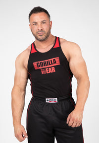 Gorilla Wear Wallace Tank Top - Zwart/Rood