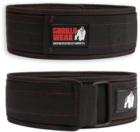 Gorilla Wear Halterriem - 4 Inch Nylon Lifting Belt - Zwart