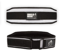 Gorilla Wear Halterriem - 4 Inch Dames Lifting Belt - Zwart/Wit