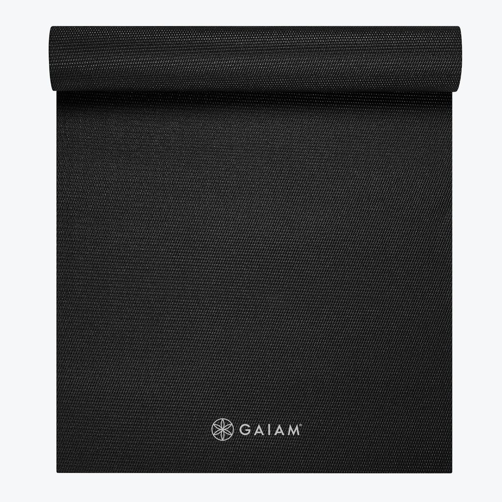 Gaiam Yogamat - Zwart - 3 mm