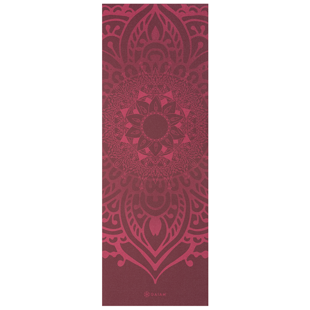 Gaiam Yogamat - Cherry Sundial Layers - 5 mm