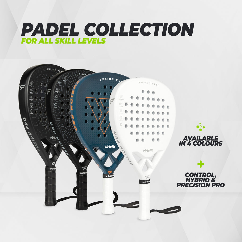 VirtuFit Fusion Pro Padel Schläger - Weiß - Silber