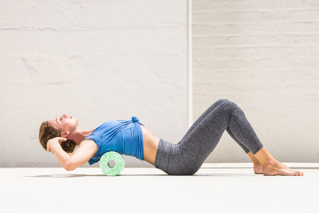 Blackroll MED Foam Roller - 45 cm - Wit/Groen