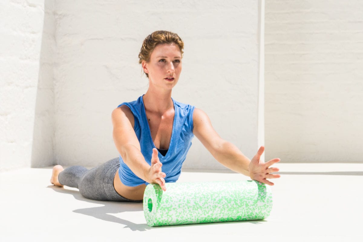 Blackroll MED Foam Roller - 45 cm - Wit/Groen