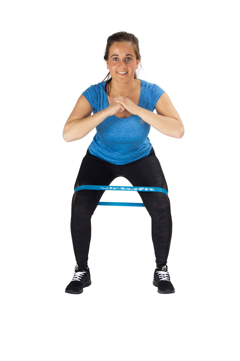 VirtuFit Mini Band - Weerstandsband - Fitness Elastiek - Sterk - Blauw - Tweedekans