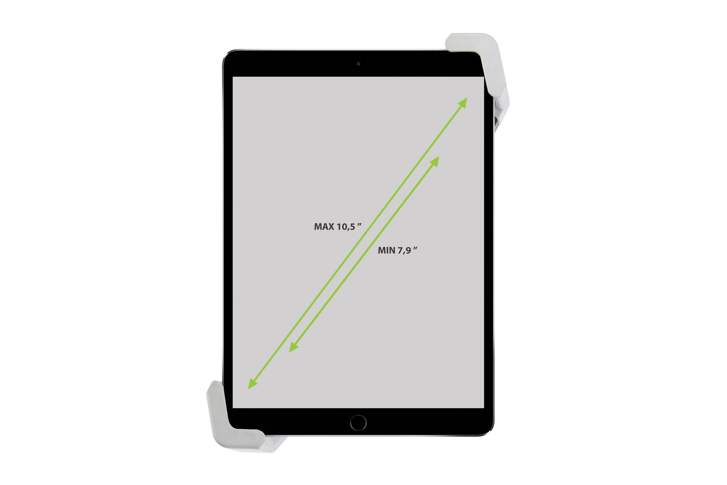VirtuFit Universele Verstelbare Tablet Houder voor Fitnessapparatuur - Zwart/Grijs