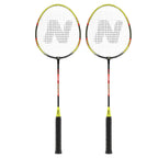 NILS Badminton Set - 2 Rackets en Opberghoes