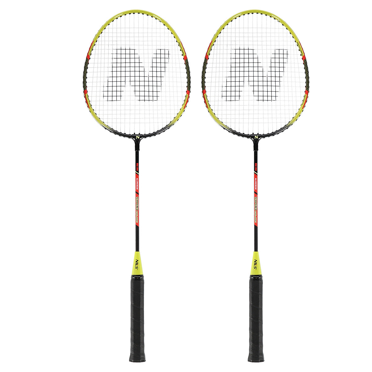 NILS Badminton Set - 2 Rackets en Opberghoes