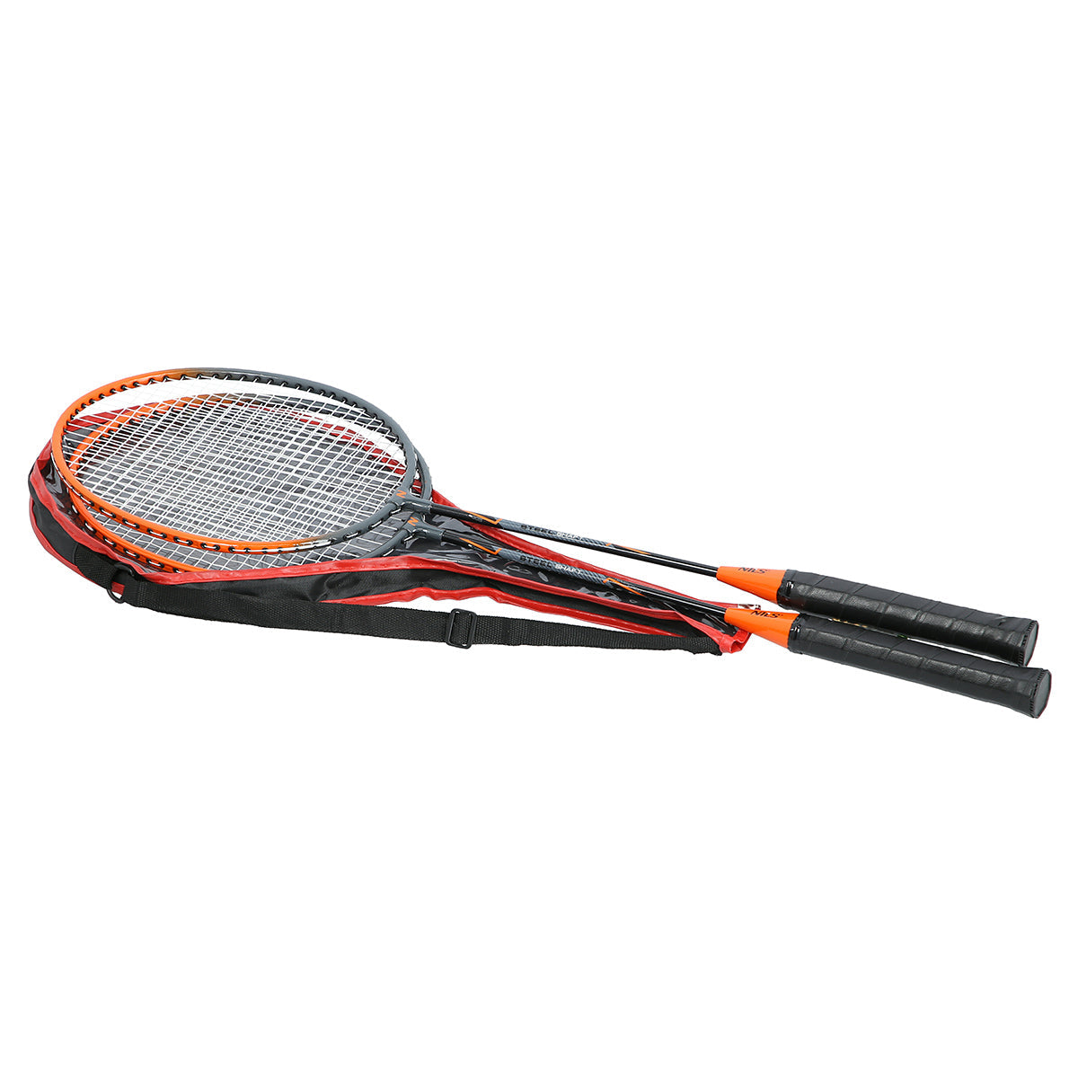 NILS Badminton Set - 2 Rackets en Opberghoes