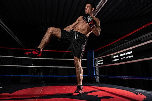 Gorilla Wear Functional Mesh Shorts - Zwart/Rood
