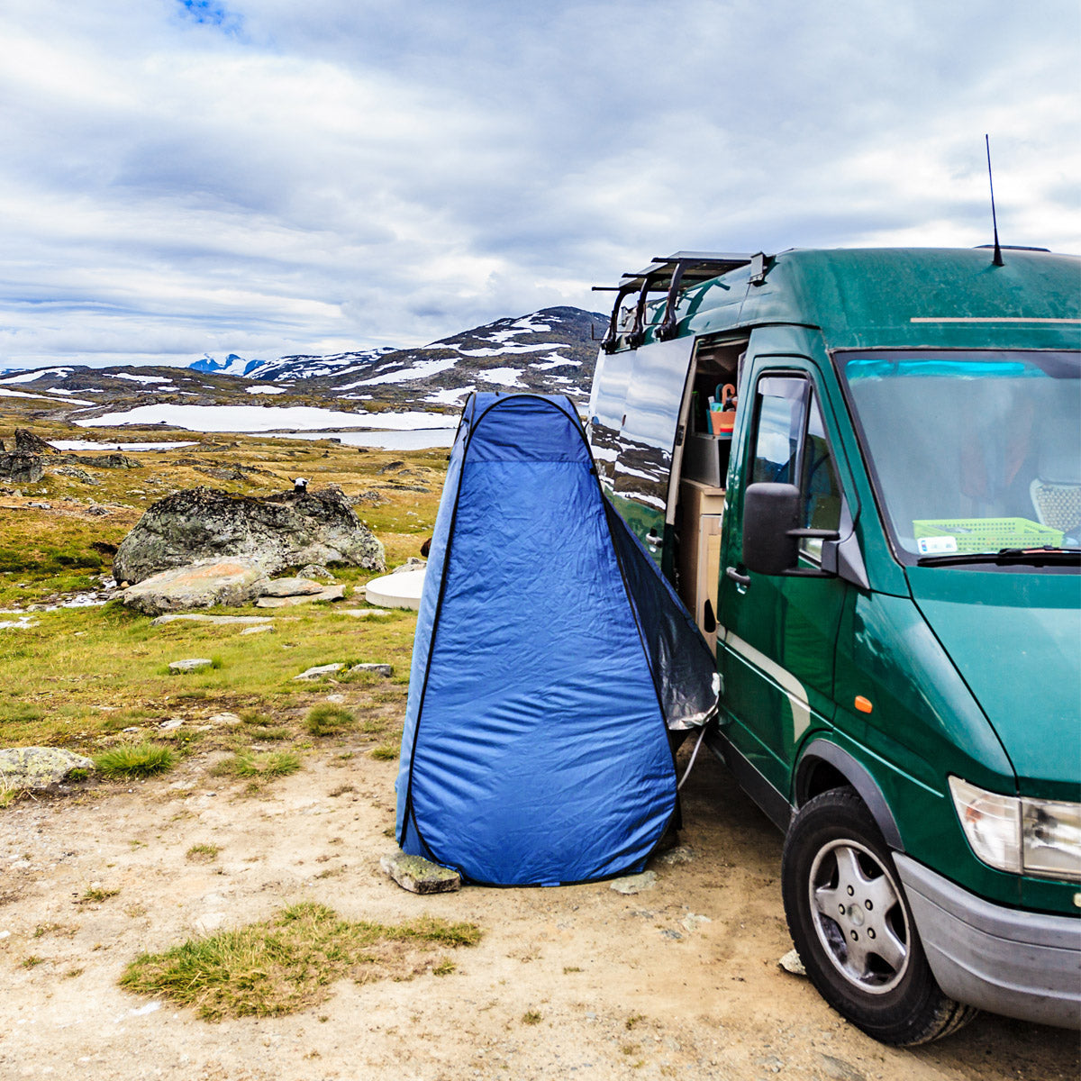 NILS Camp Pop-up Omkleedtent - Blauw