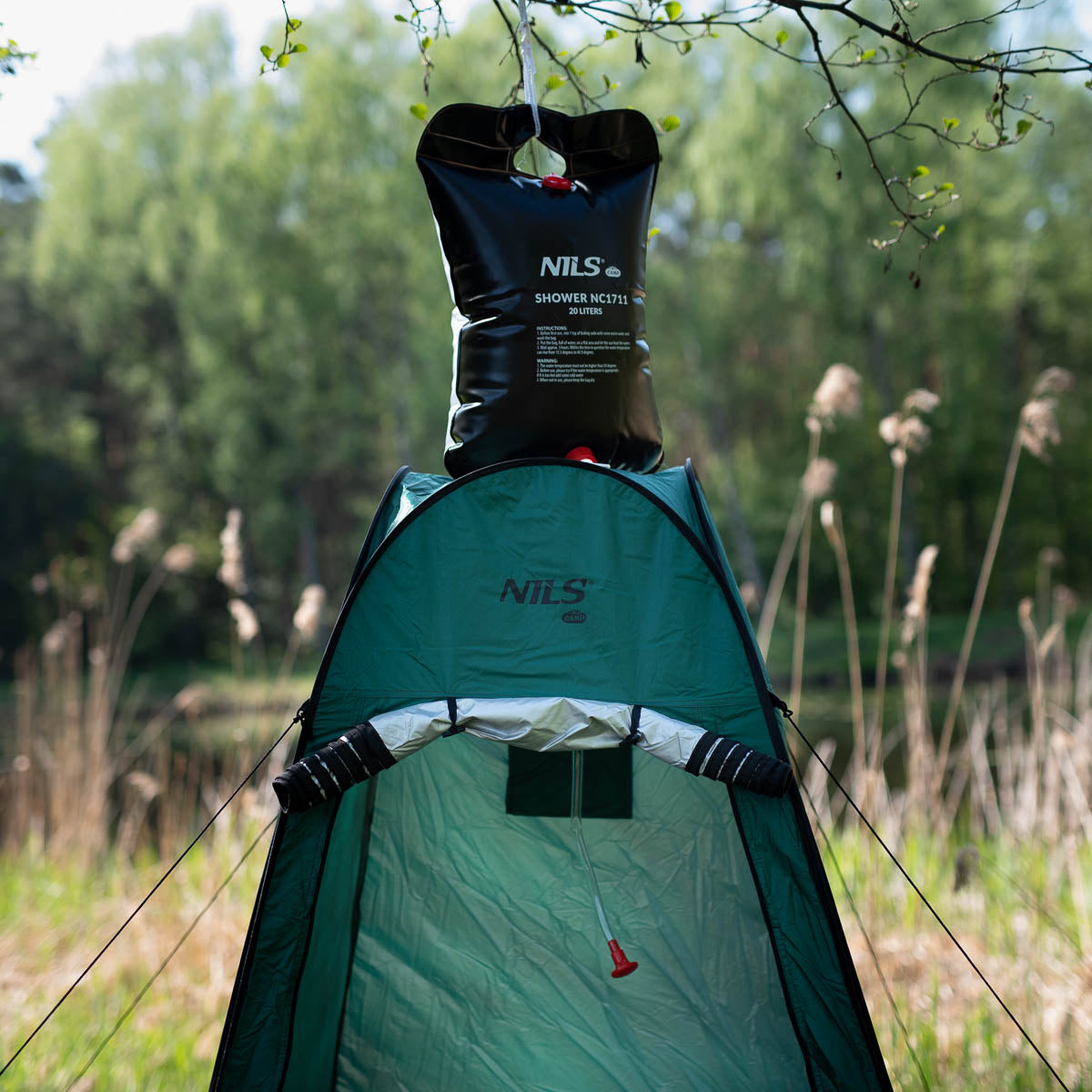 NILS Camp Pop-up Omkleedtent - Groen