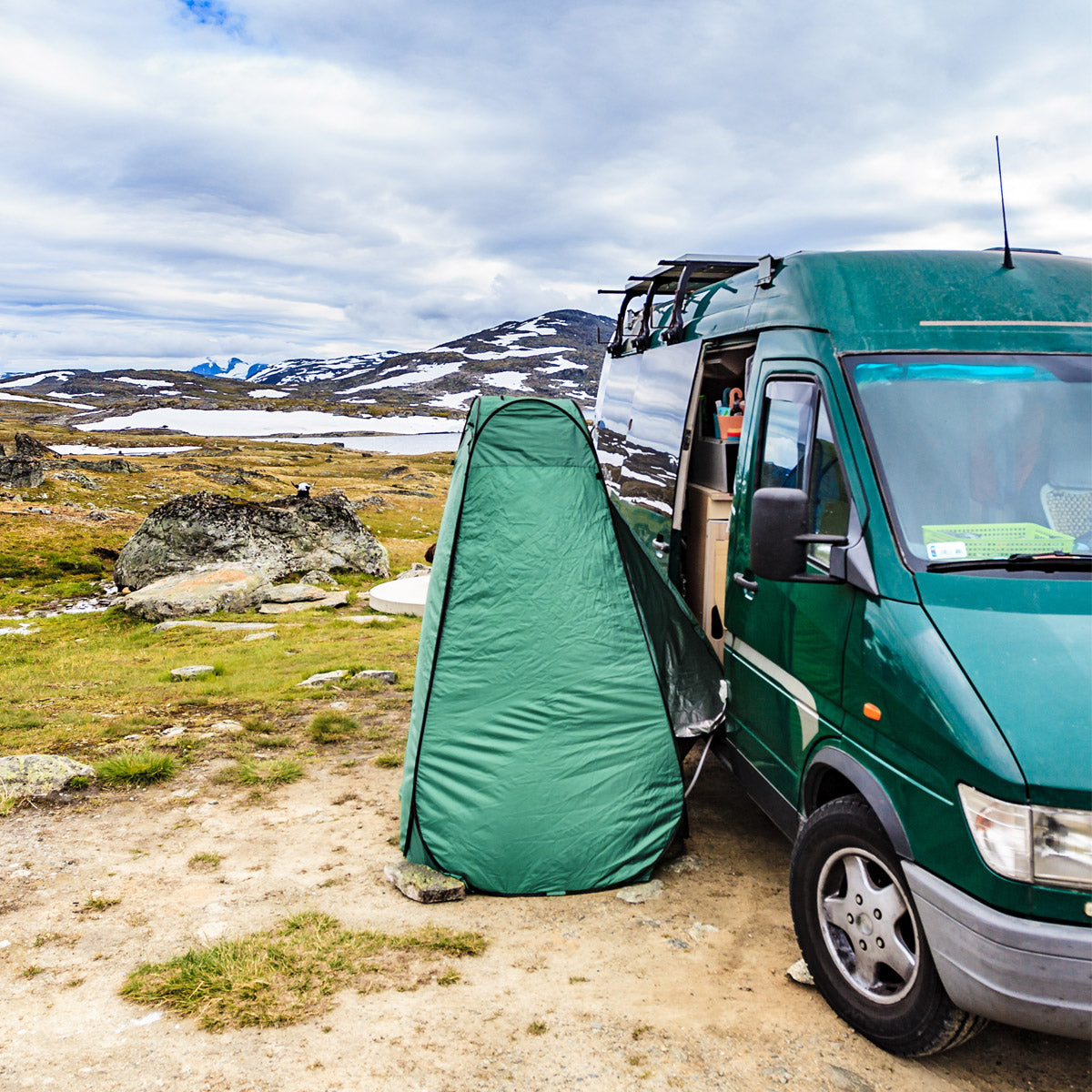 NILS Camp Pop-up Omkleedtent - Groen