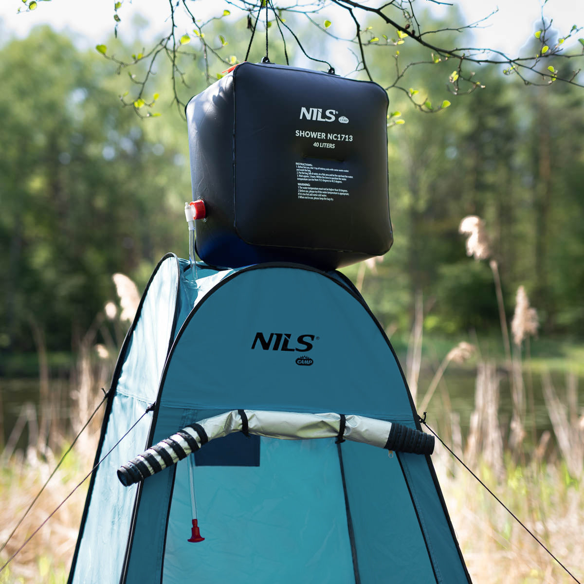 NILS Camp Pop-up Omkleedtent - Lichtblauw