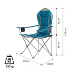 NILS Camp Opvouwbare Campingstoel - Turquoise