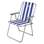 NILS Camp Opvouwbare Campingstoel - Blauw/Wit