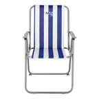NILS Camp Opvouwbare Campingstoel - Blauw/Wit
