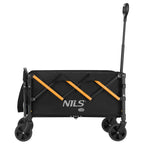 NILS Camp Opvouwbare Bolderkar - Zwart/Oranje - 100L