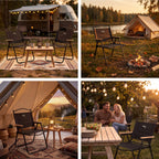 NILS Camp Opvouwbare Campingstoel - Zwart