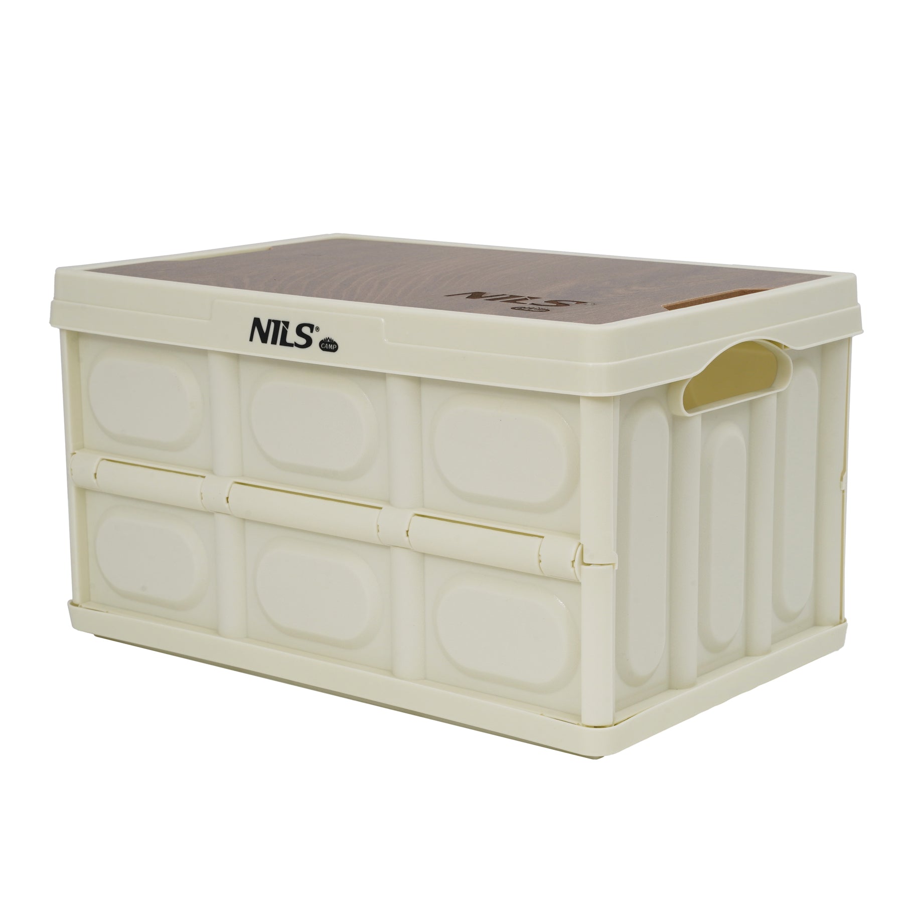 NILS Camp Opvouwbare Campingbox - 2-in-1 Tafelfunctie - Wit