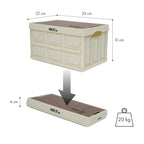NILS Camp Opvouwbare Campingbox - 2-in-1 Tafelfunctie - Wit