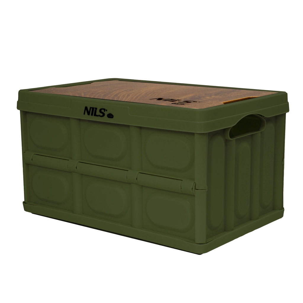 NILS Camp Opvouwbare Campingbox - 2-in-1 Tafelfunctie - Groen