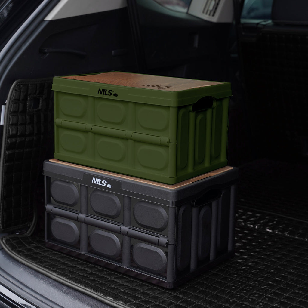 NILS Camp Opvouwbare Campingbox - 2-in-1 Tafelfunctie - Groen